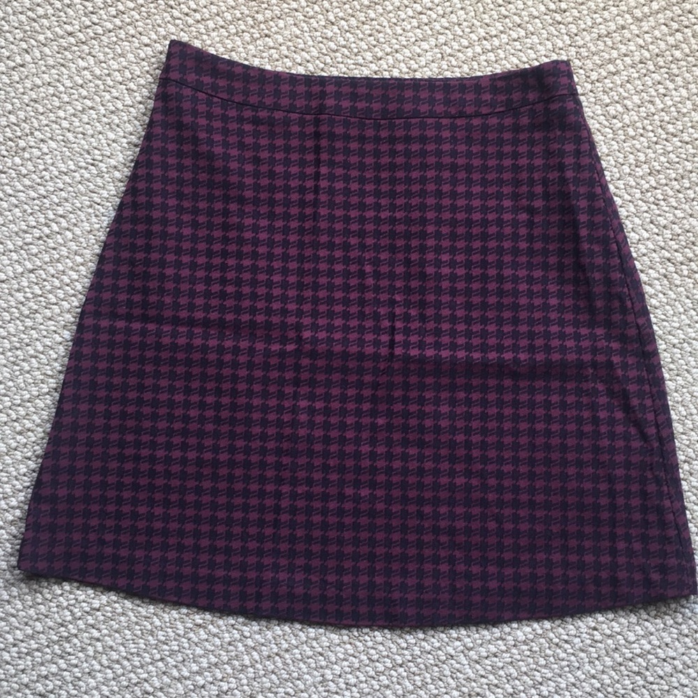 Houndstooth stretch A line skirt